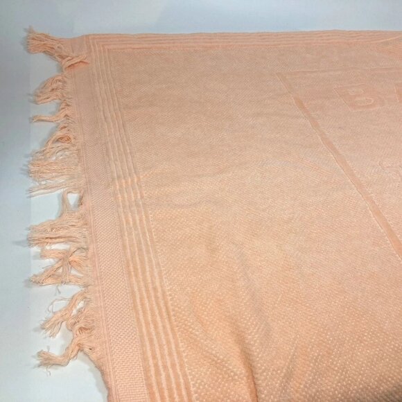BALENCIAGA 535525 logo sports towel/beach towel set/fabric towel Pink Beige - Picture 4 of 12